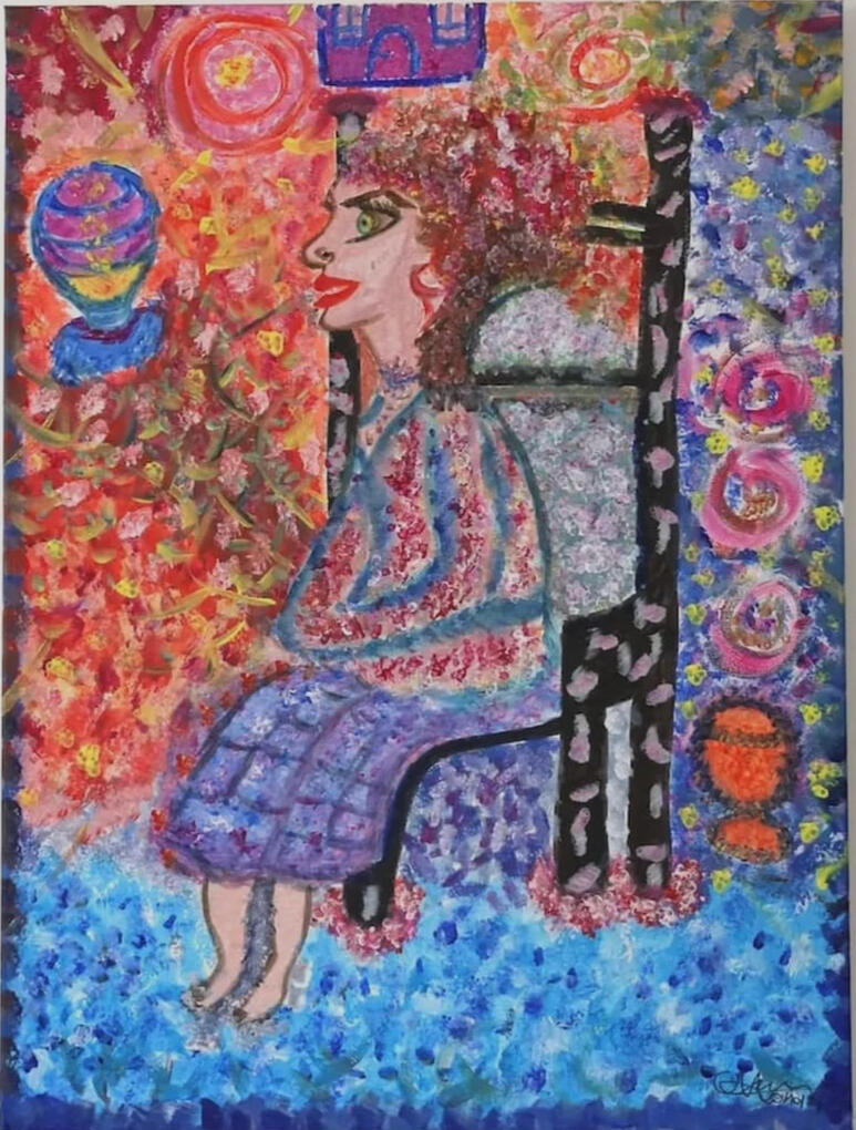 Cette toile est née d'une commande. D'un désir de faire plaisir. D'une envie de répondre à une attente. Mais la création ne se laisse pas toujours guider. Elle emprunte parfois des chemins inattendus. Parfois, vouloir faire plaisir nous éloigne de notre él